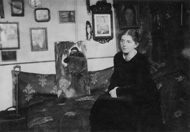 Schirn Presse Modersohn Becker Portraitfoto im Atelier 1905