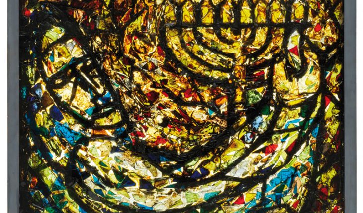 ausstellung jued museum Mosaik Anzuenden der Chanukka Lichter Juedisches Museum Frankfurt