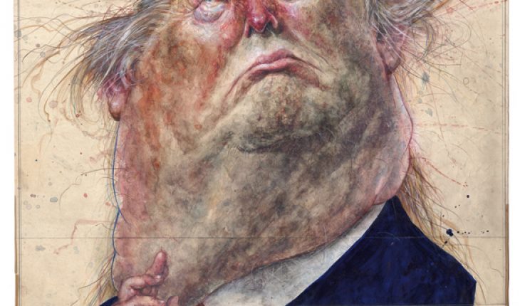 kunst caricatura Donald Trump c Frank Hoppmann